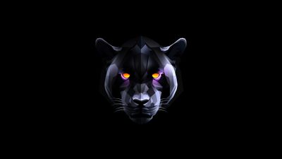 Abstract Black Panther 4K Wallpaper