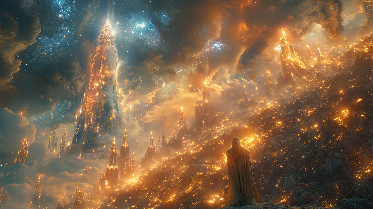 Galactic Fantasy Scene 4K Wallpaper