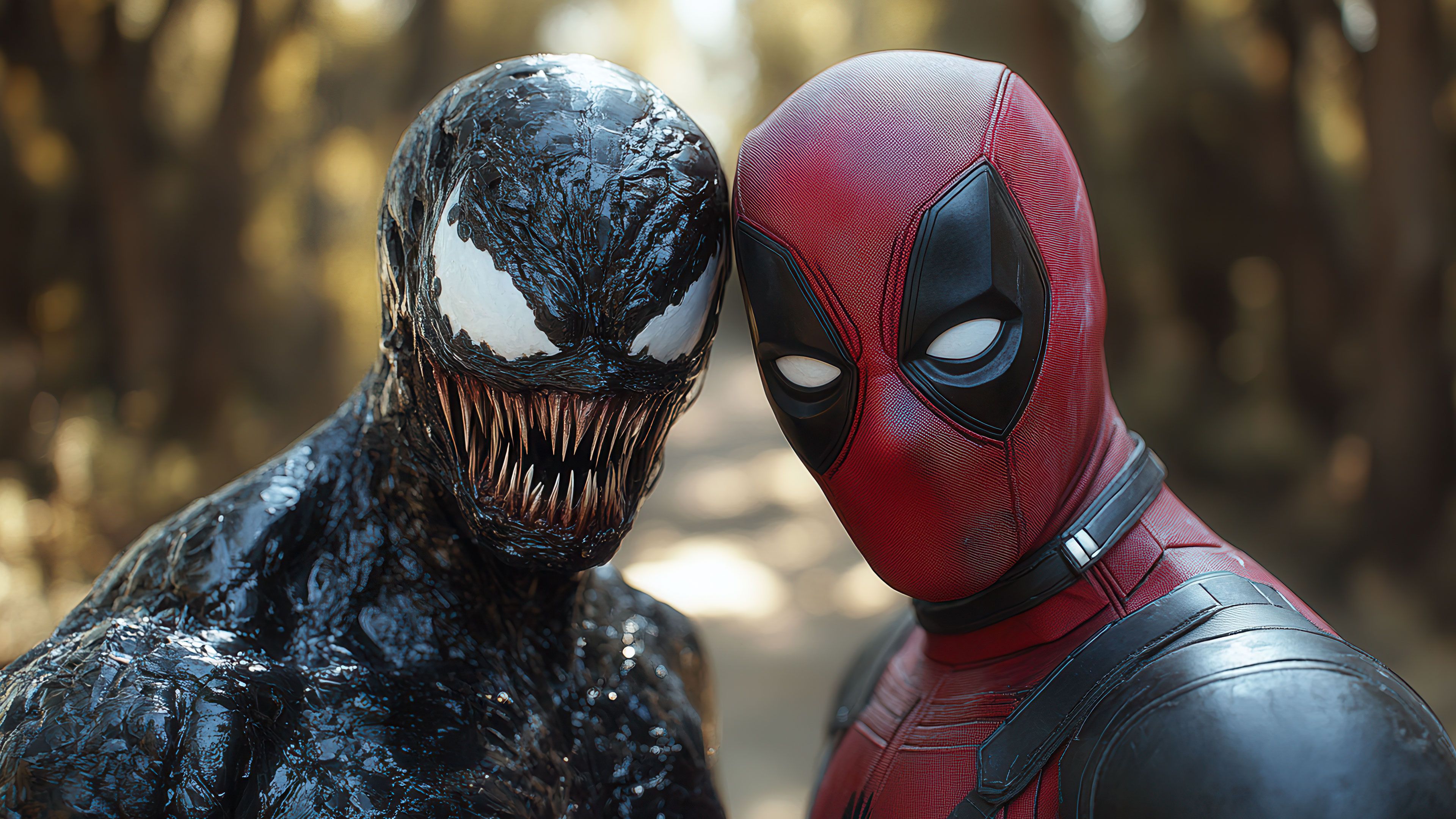 Venom And Deadpool Epic Duo 4K Wallpaper