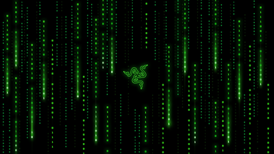 Razer Matrix Falling Codes 4K Wallpaper