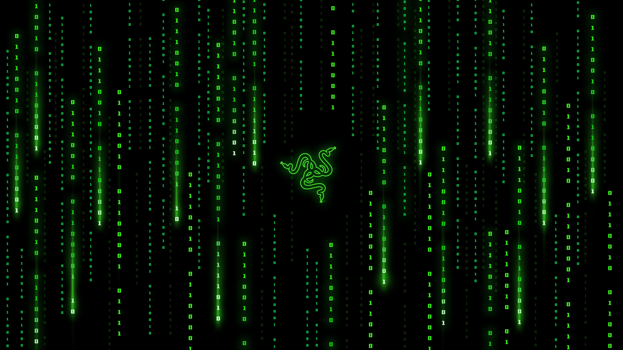 Razer Matrix Falling Codes 4K Wallpaper
