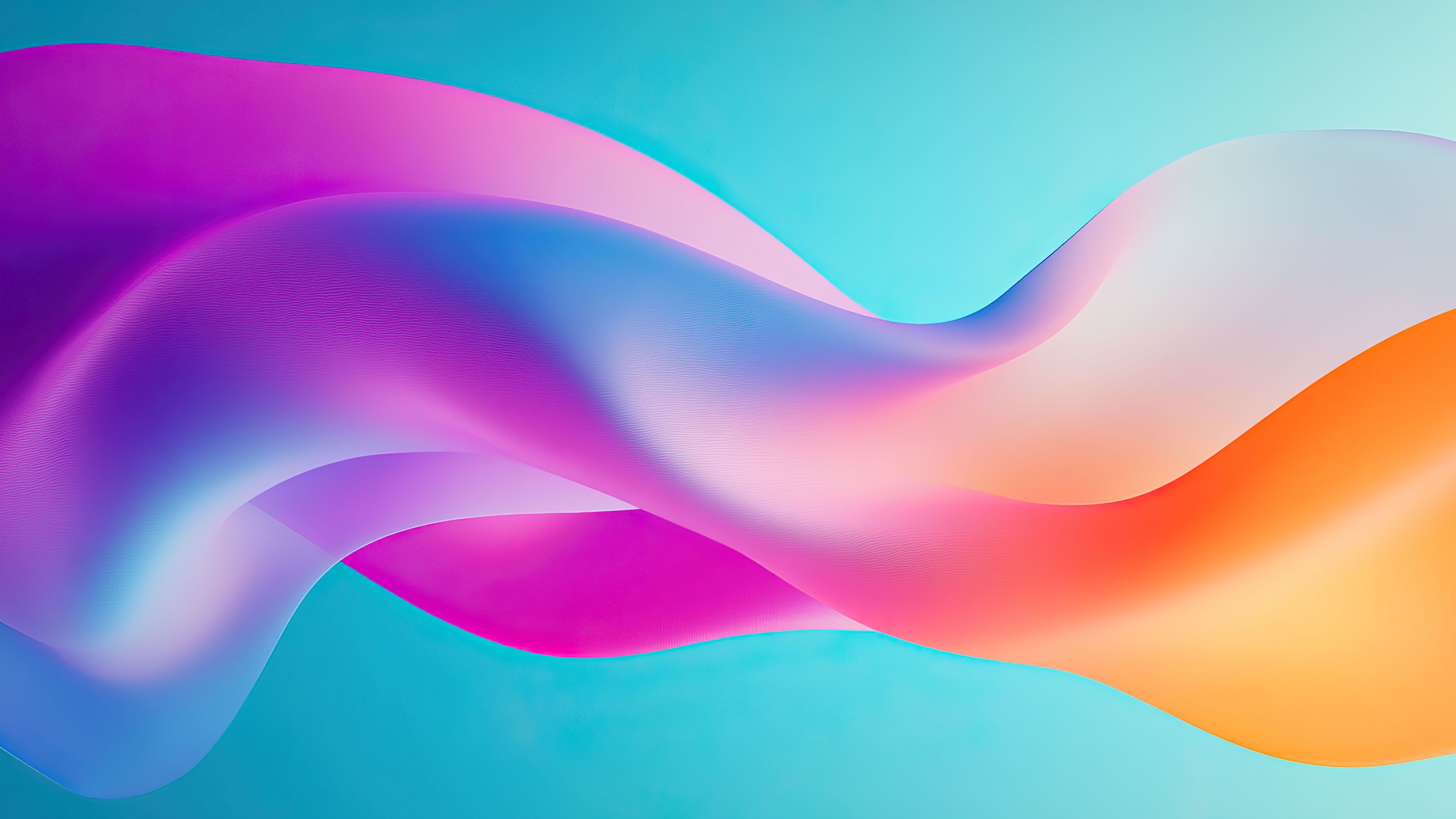 Pastel Gradients Flowing Curves 4K Wallpaper