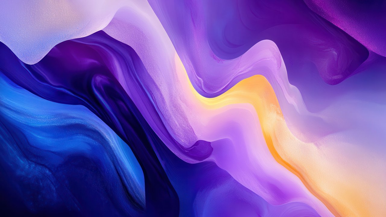 Purple And Blue Abstract Art 4K Wallpaper