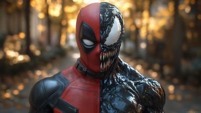 Deadpool Venom Crossover 4K Wallpaper
