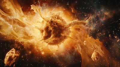 Starburst In Deep Space 4K Wallpaper