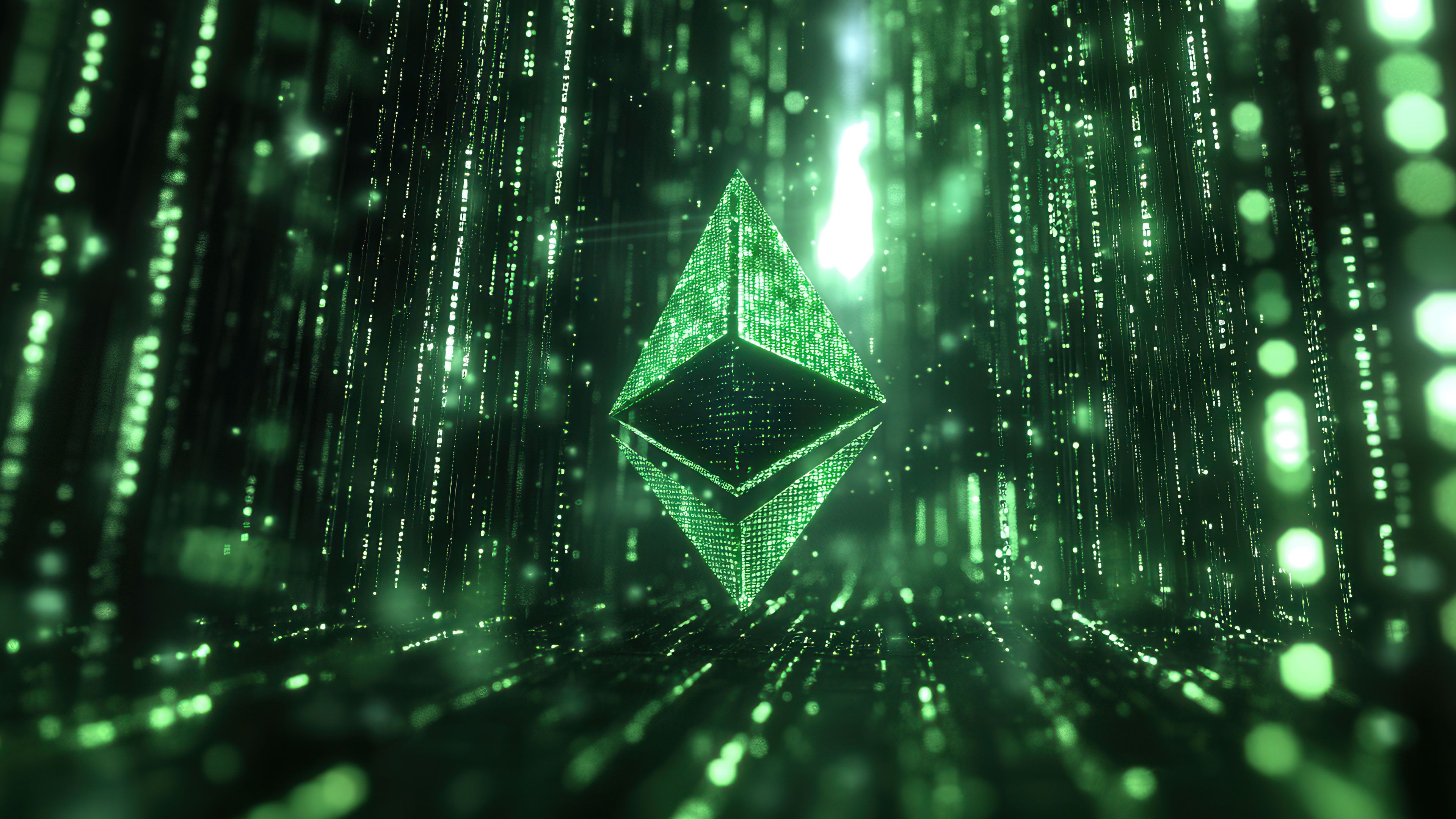 Ethereum In The Matrix 4K Wallpaper