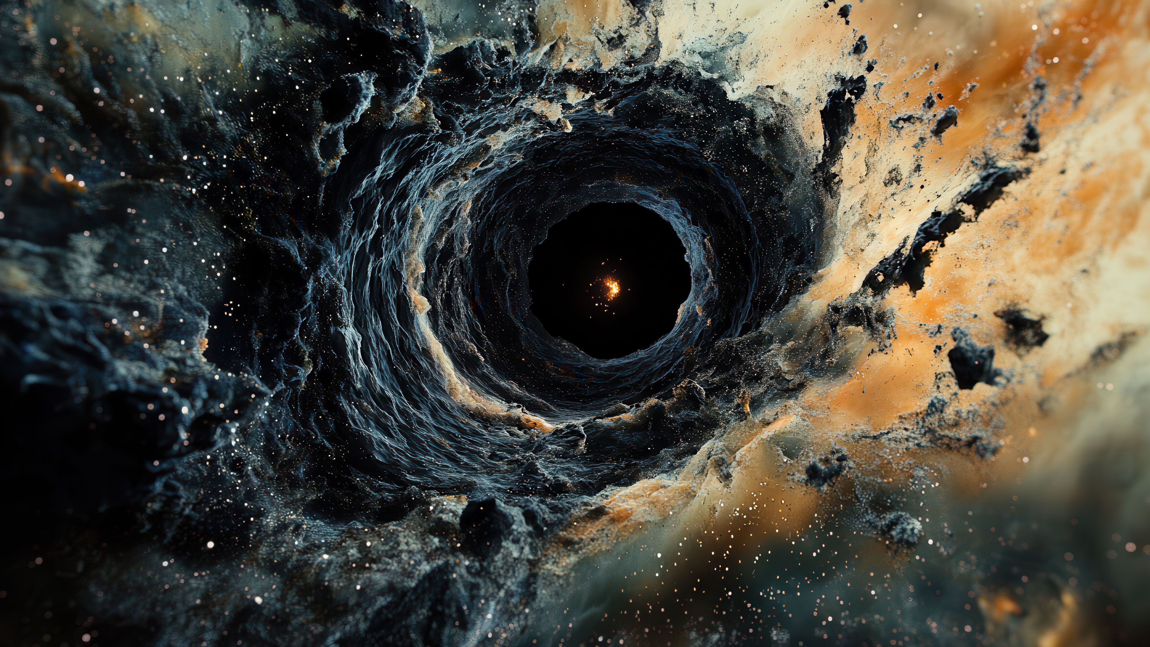 Dark Space Black Hole 4K Wallpaper