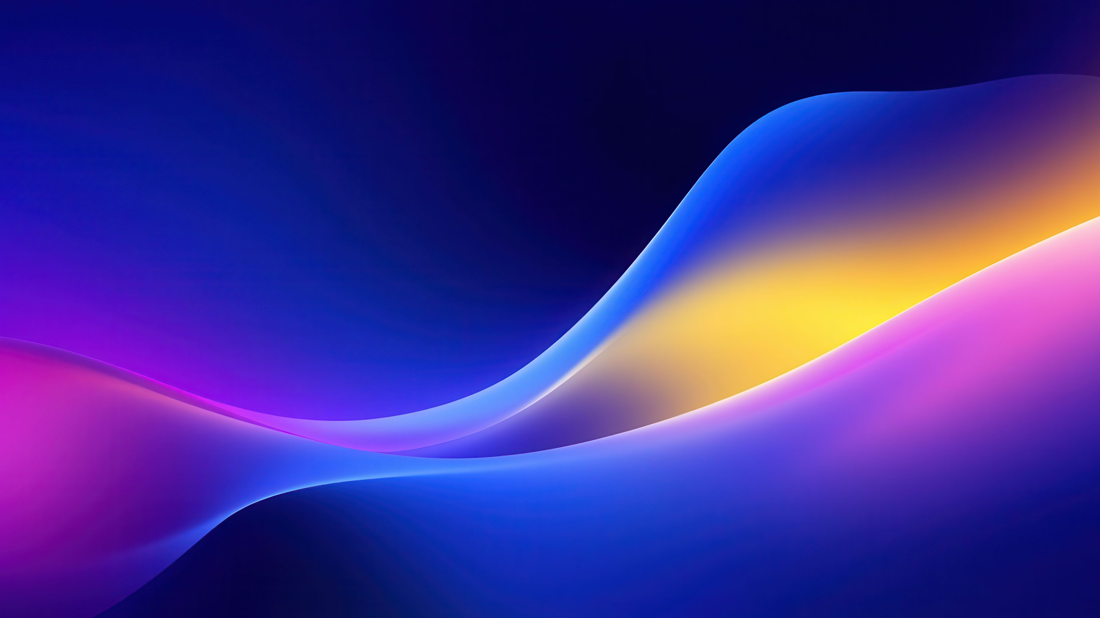 Flow Of Vibrant Colors Smooth Waves 4K Wallpaper