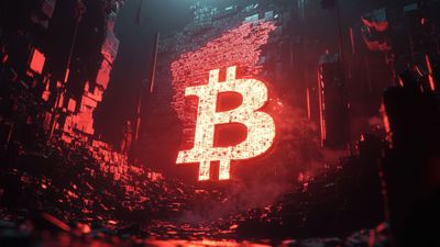 Bitcoin Futuristic Cyberpunk Setting 4K Wallpaper