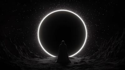 Futuristic Cosmic Portal