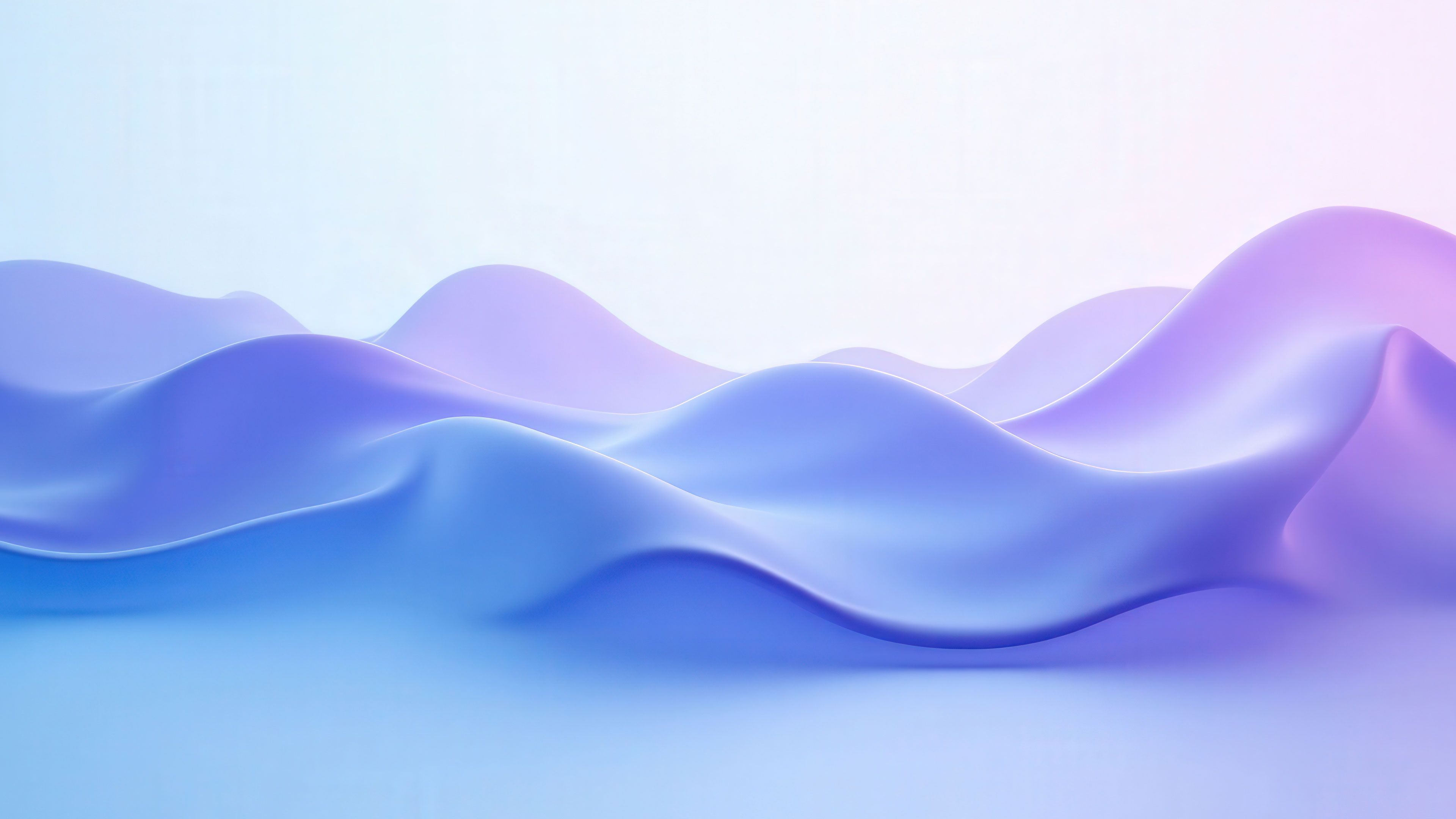 Abstract Soft Blue And Purple Waves