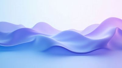 Abstract Soft Blue And Purple Waves