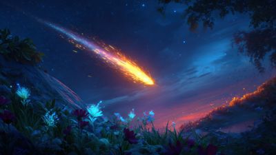 Shooting Star Landscape