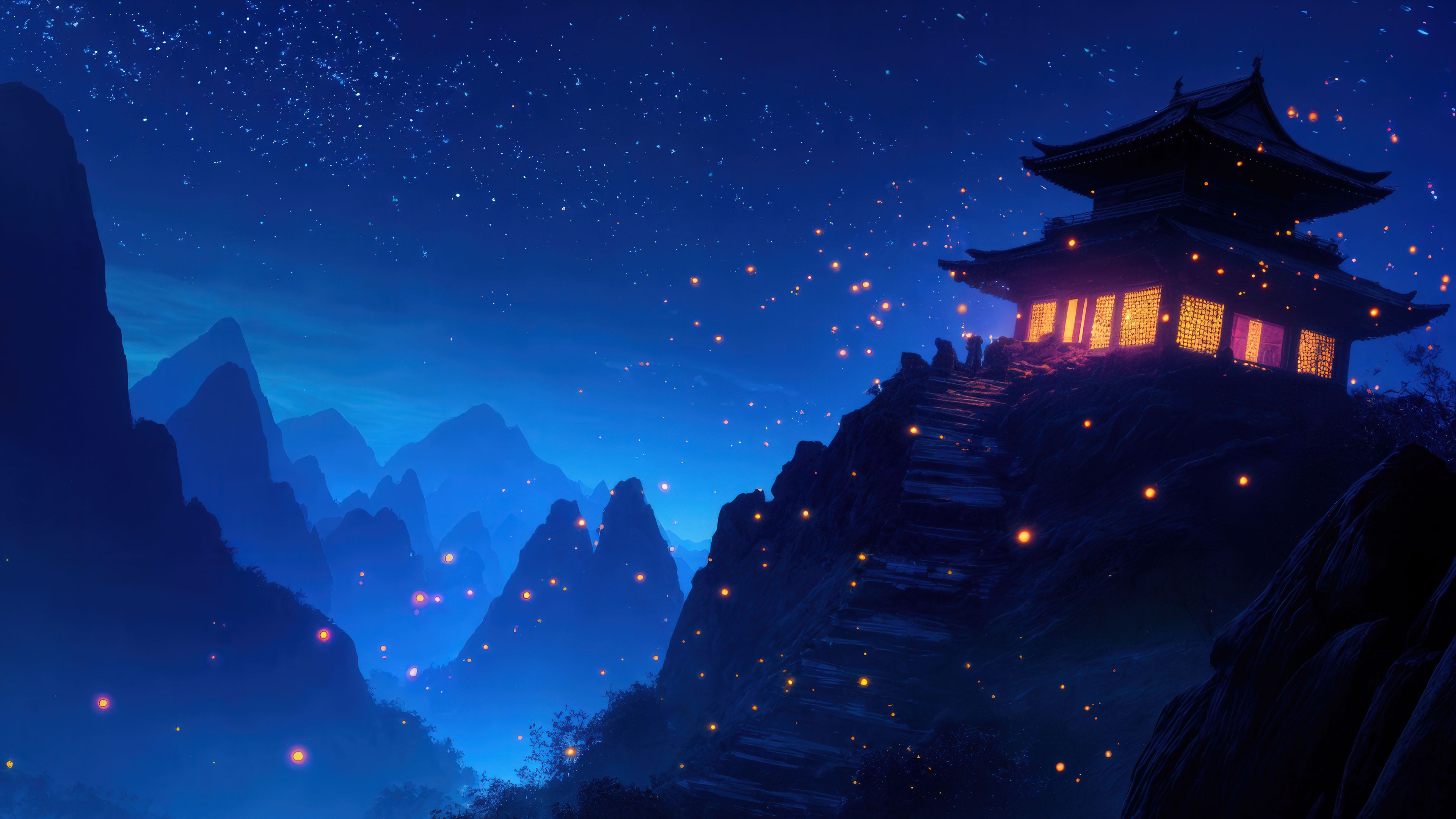 Ancient Shrine in the Mountains