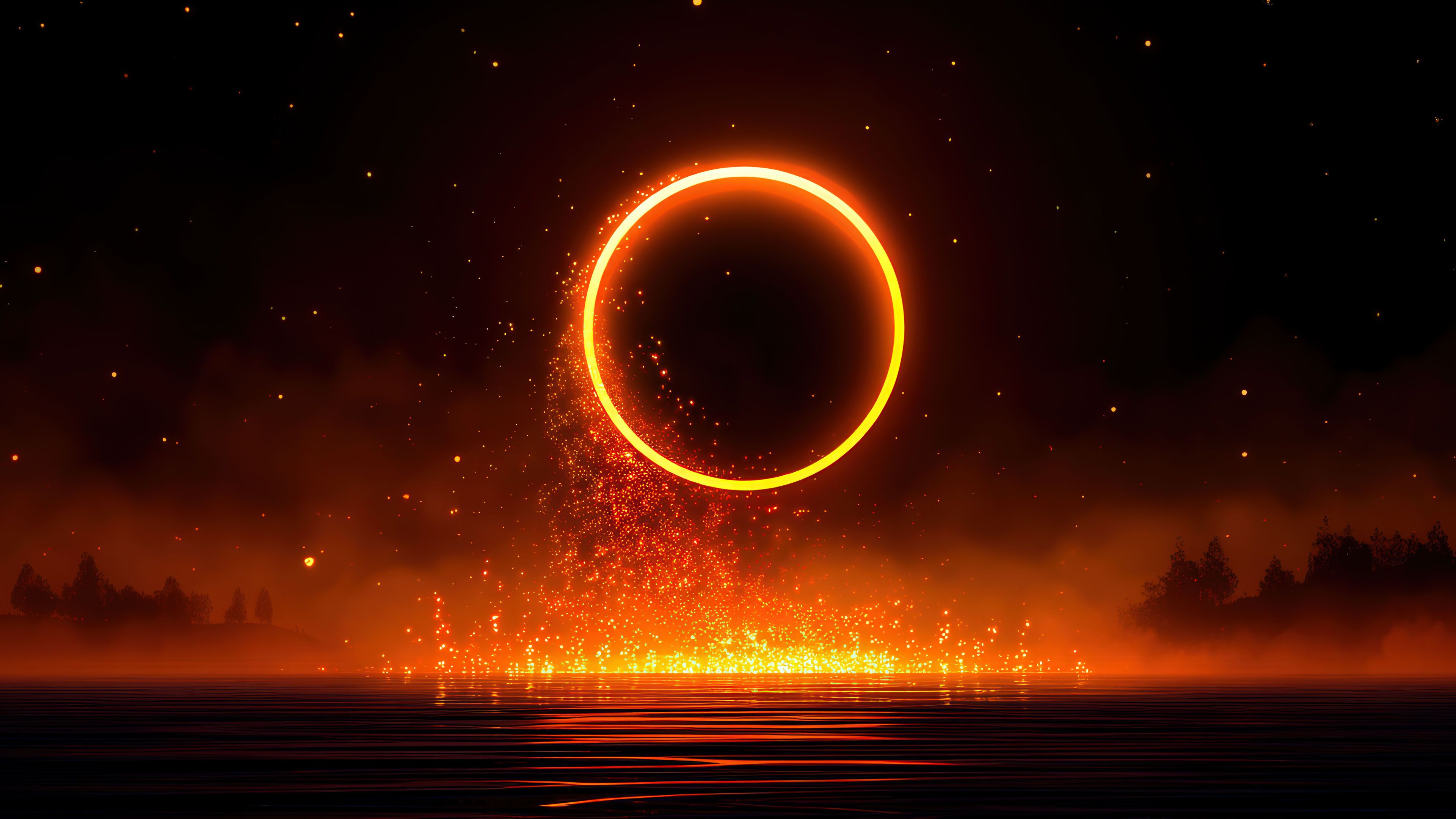 Fiery Eclipse Aura