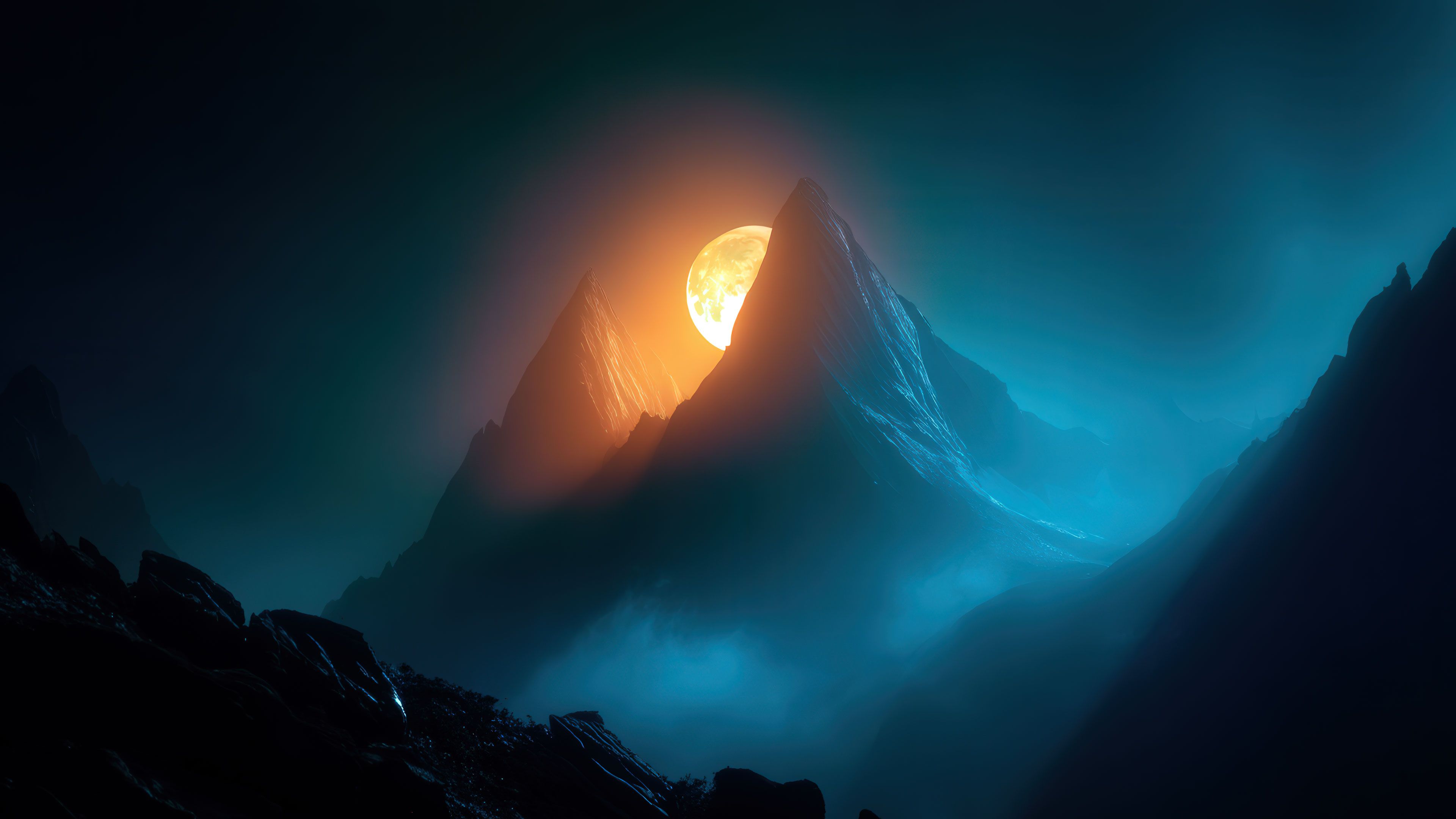 Mystic Mountain Moonlight
