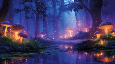 Mystical Mushroom Grove