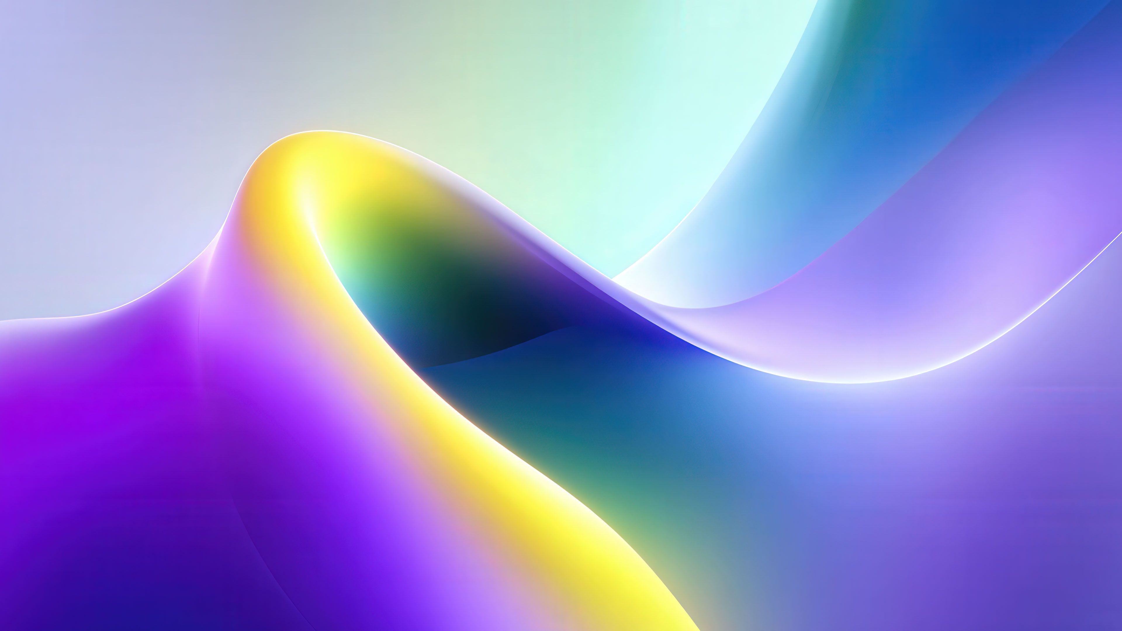 Abstract smooth gradient colorful curves