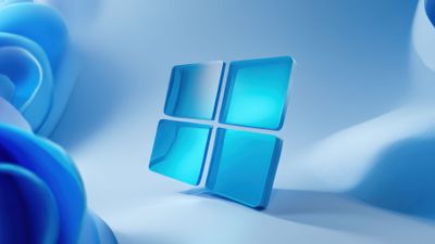 Windows 11 Blue Translucent Abstract Logo
