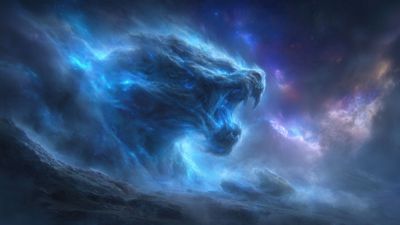 Ancient cosmic beast roars across the stars