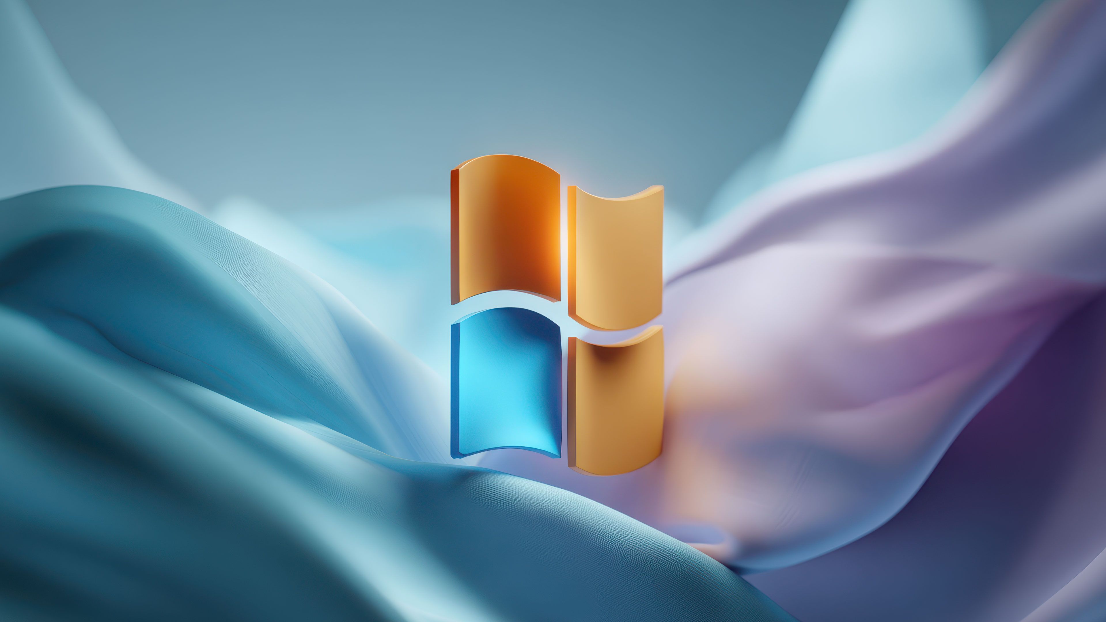 Windows 11 Flowing Fabric Abstract Logo