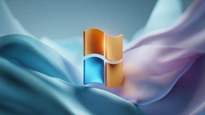 Windows 11 Flowing Fabric Abstract Logo
