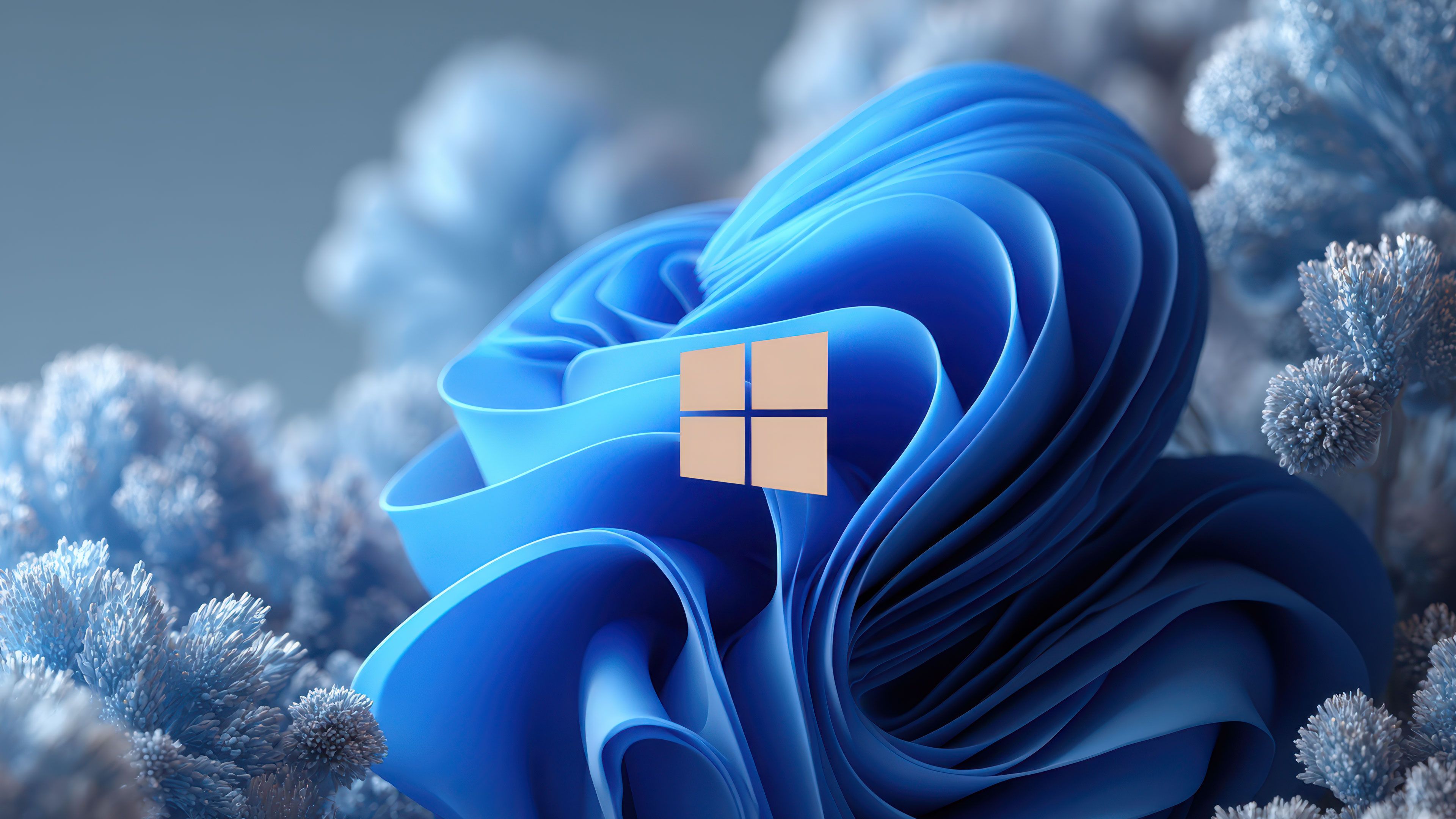 Windows 11 Bloom Azure Frosted Design