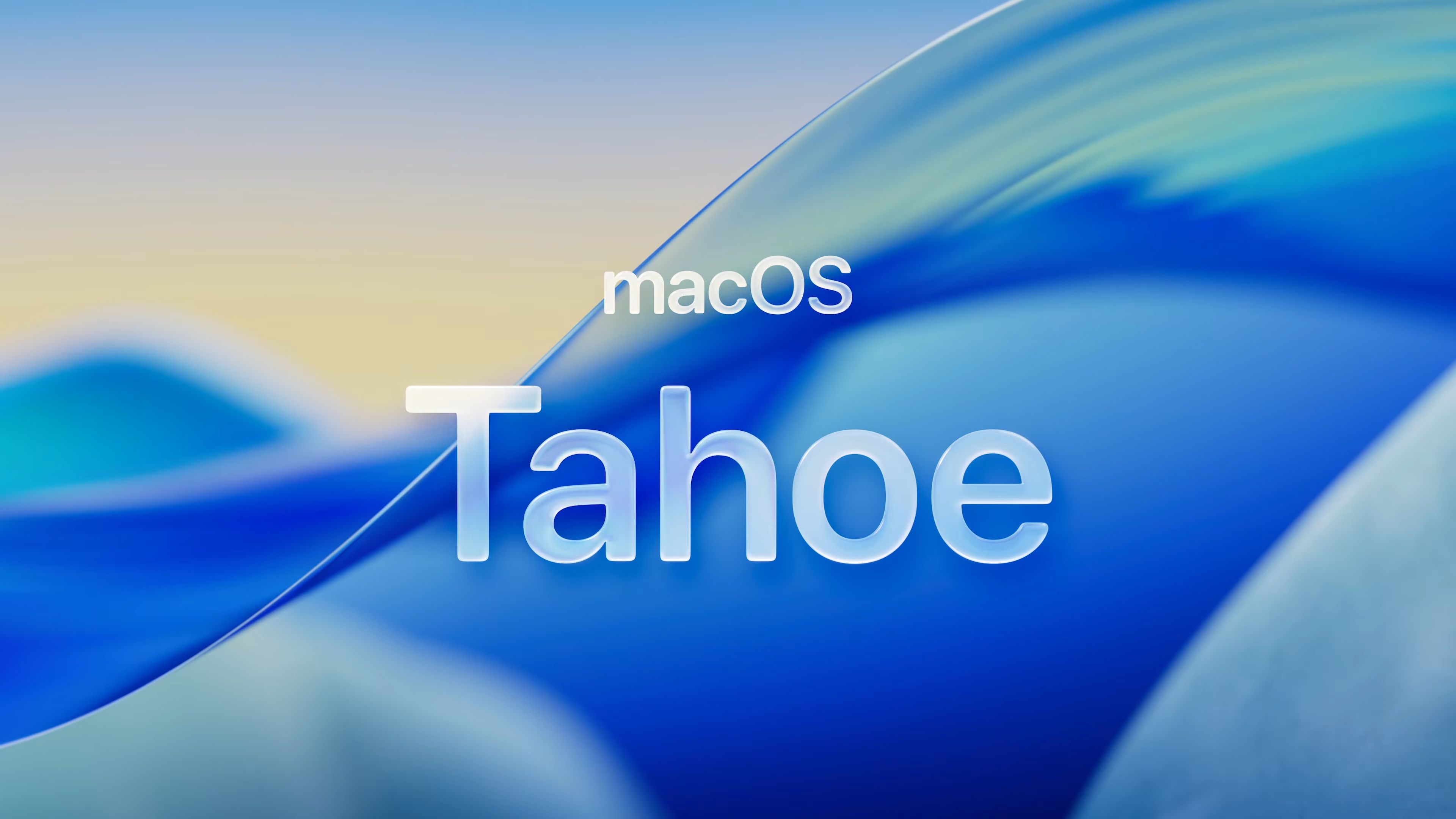 macOS Tahoe Abstract Blue Wallpaper