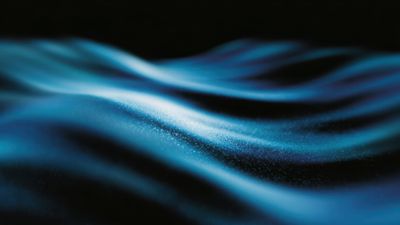 Abstract Blue Glitter Waves Wallpaper