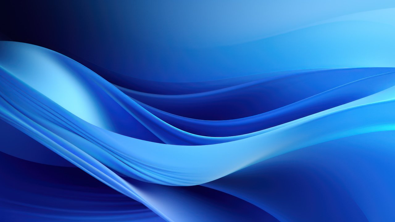 Abstract Blue Layers 4K Wallpaper