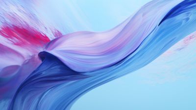 Abstract Blue Layers 4K Wallpaper