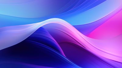 Blue Pink Abstract Gradient Layers 4K Wallpaper
