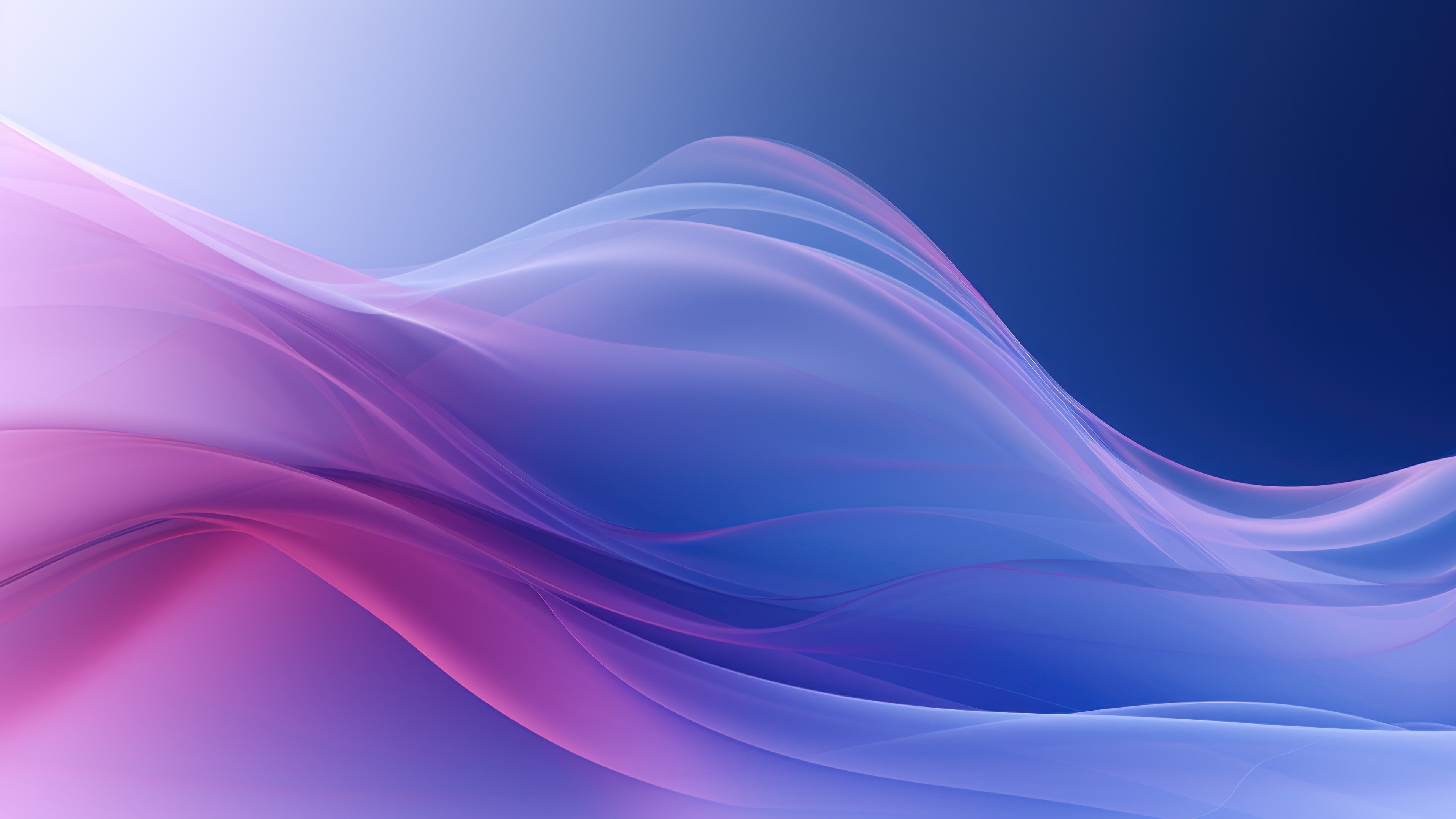 Blue Abstract Gradient Layers 4K Wallpaper