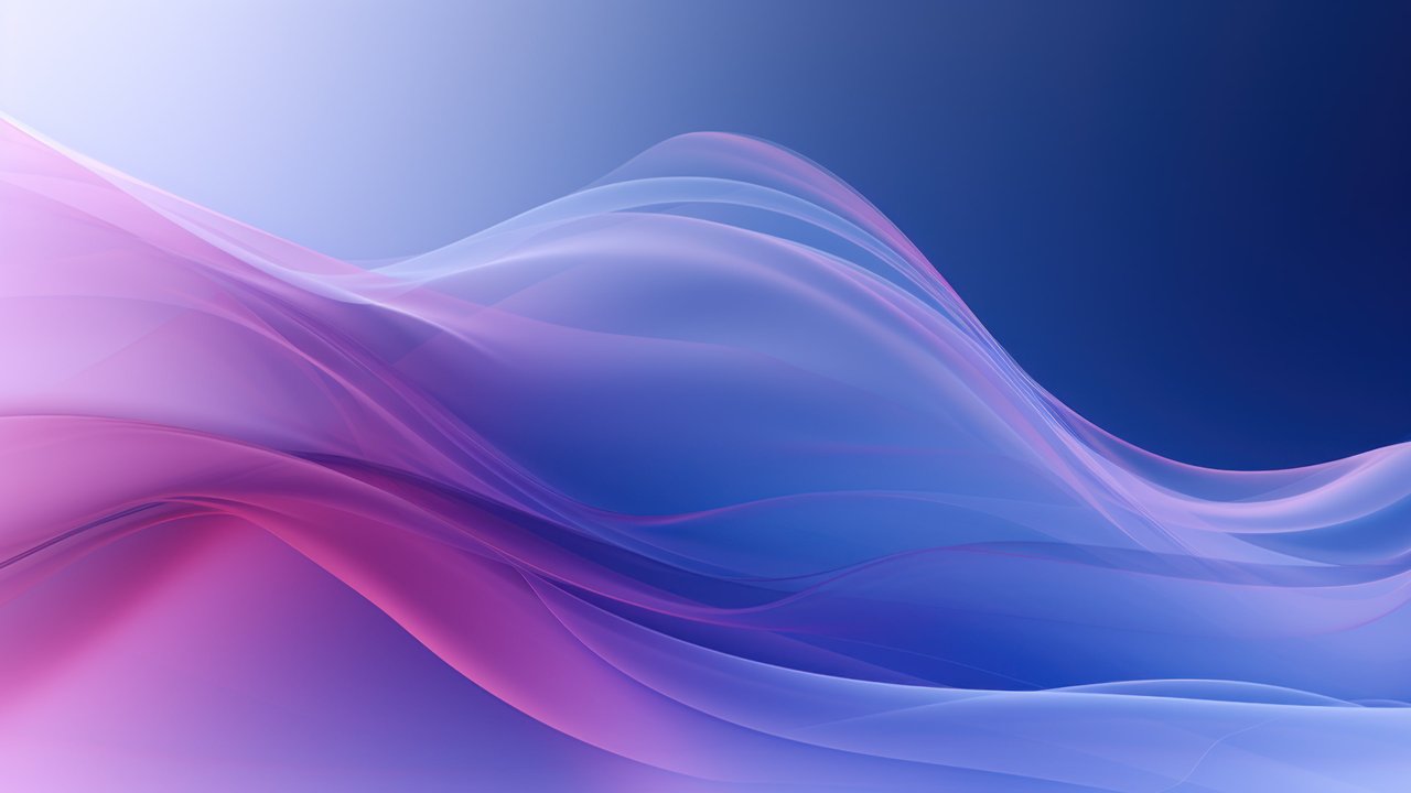 Blue Abstract Gradient Layers 4K Wallpaper