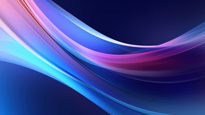 Blue Abstract Gradient Layers 4K Wallpaper