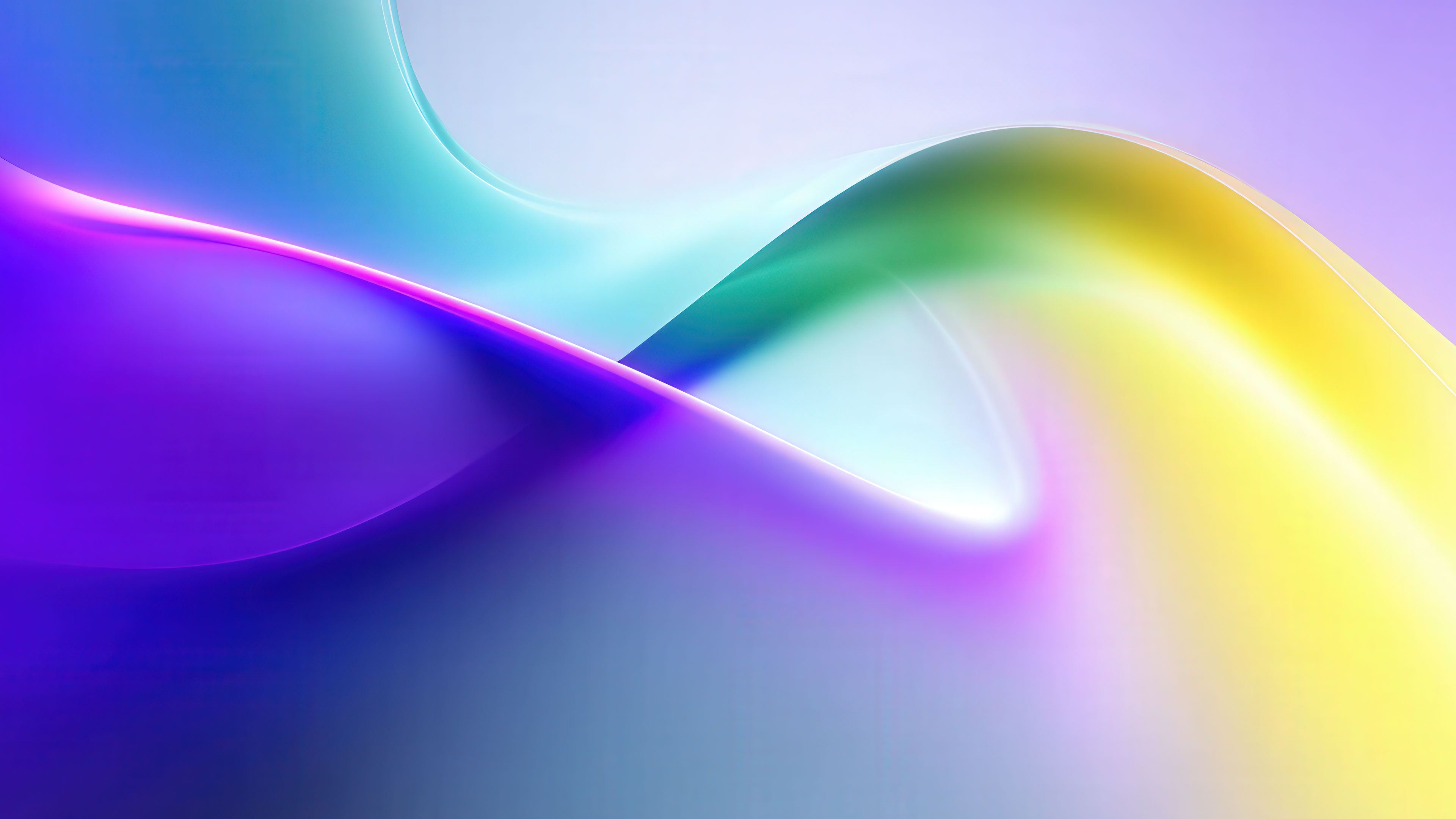 Glossy Abstract Wave Gradient Vibrant Light