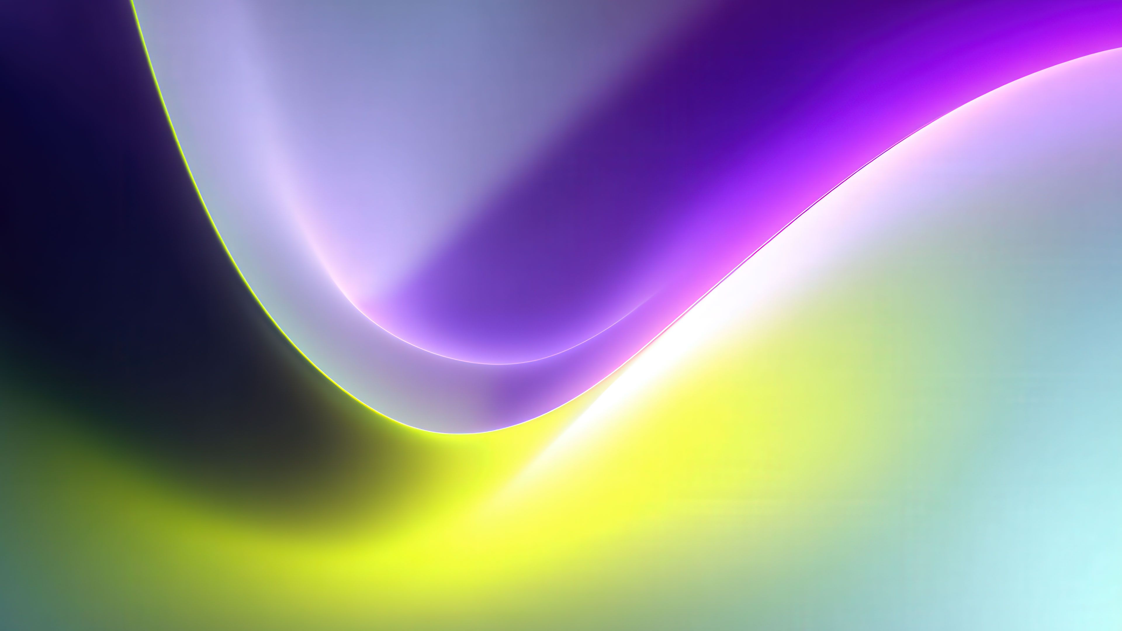 Purple yellow green gradient abstract wave design