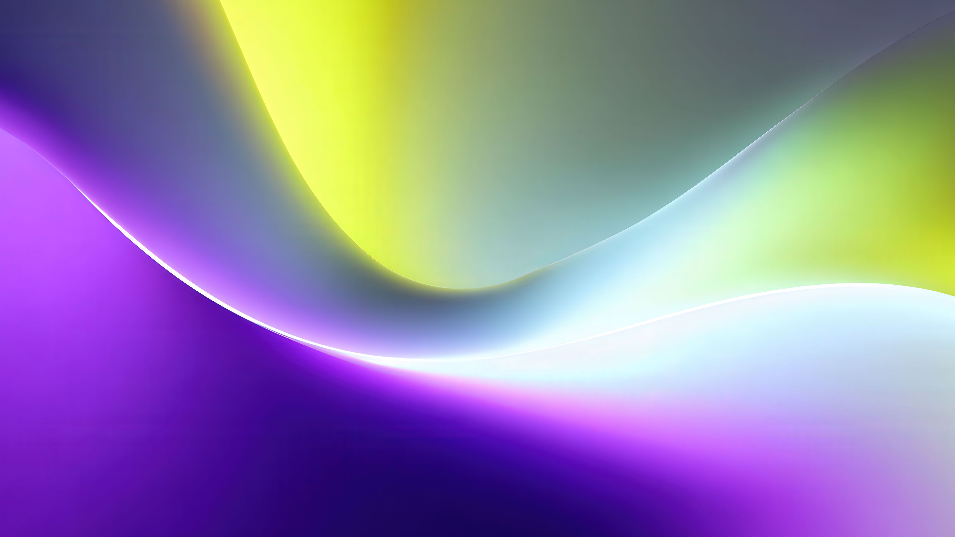 Abstract Purple Yellow Gradient Wave
