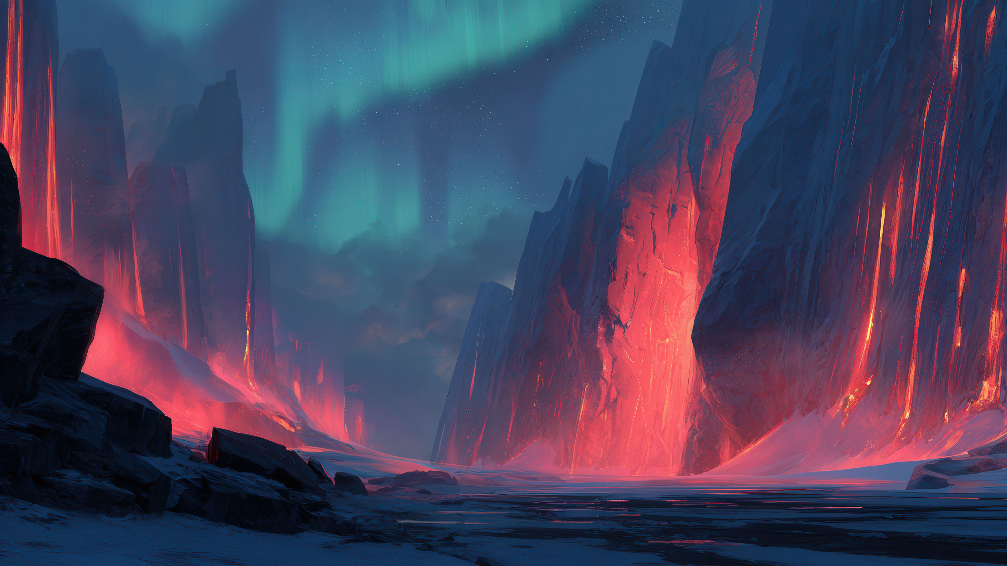 Mystical Valley of Fire and Ice