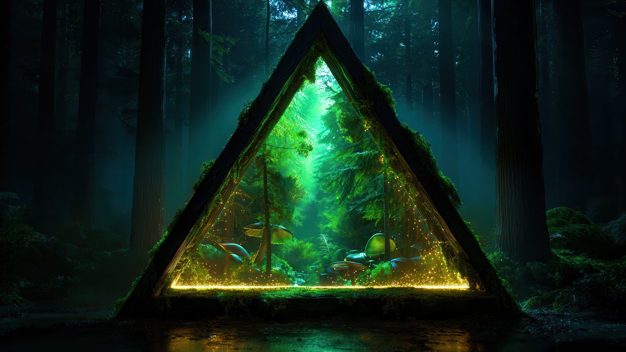 Secret World Through Forest Triangle