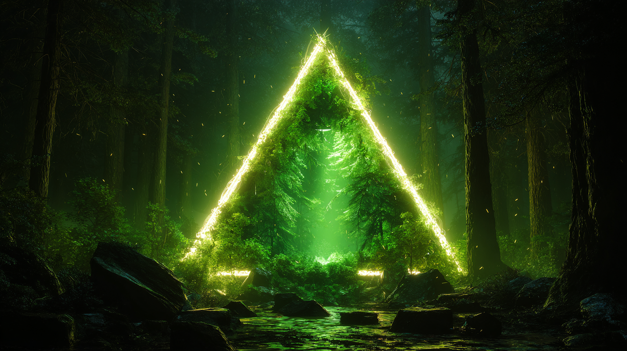 Enchanted Forest Luminous Triangle Gateway