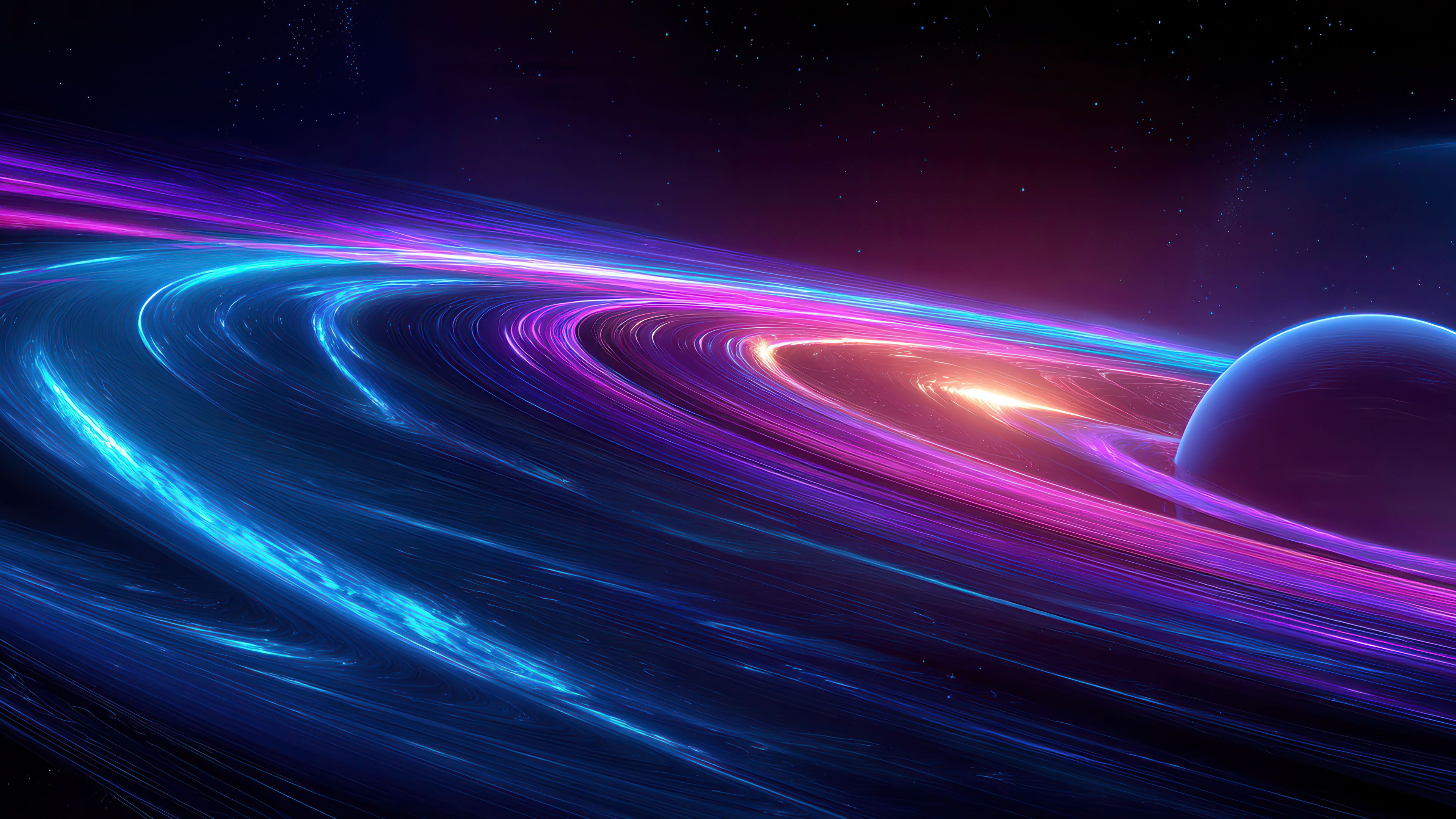 Electrifying Spiral of Light in Deep Space