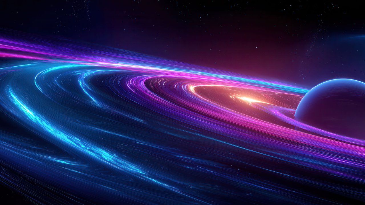 Electrifying Spiral of Light in Deep Space