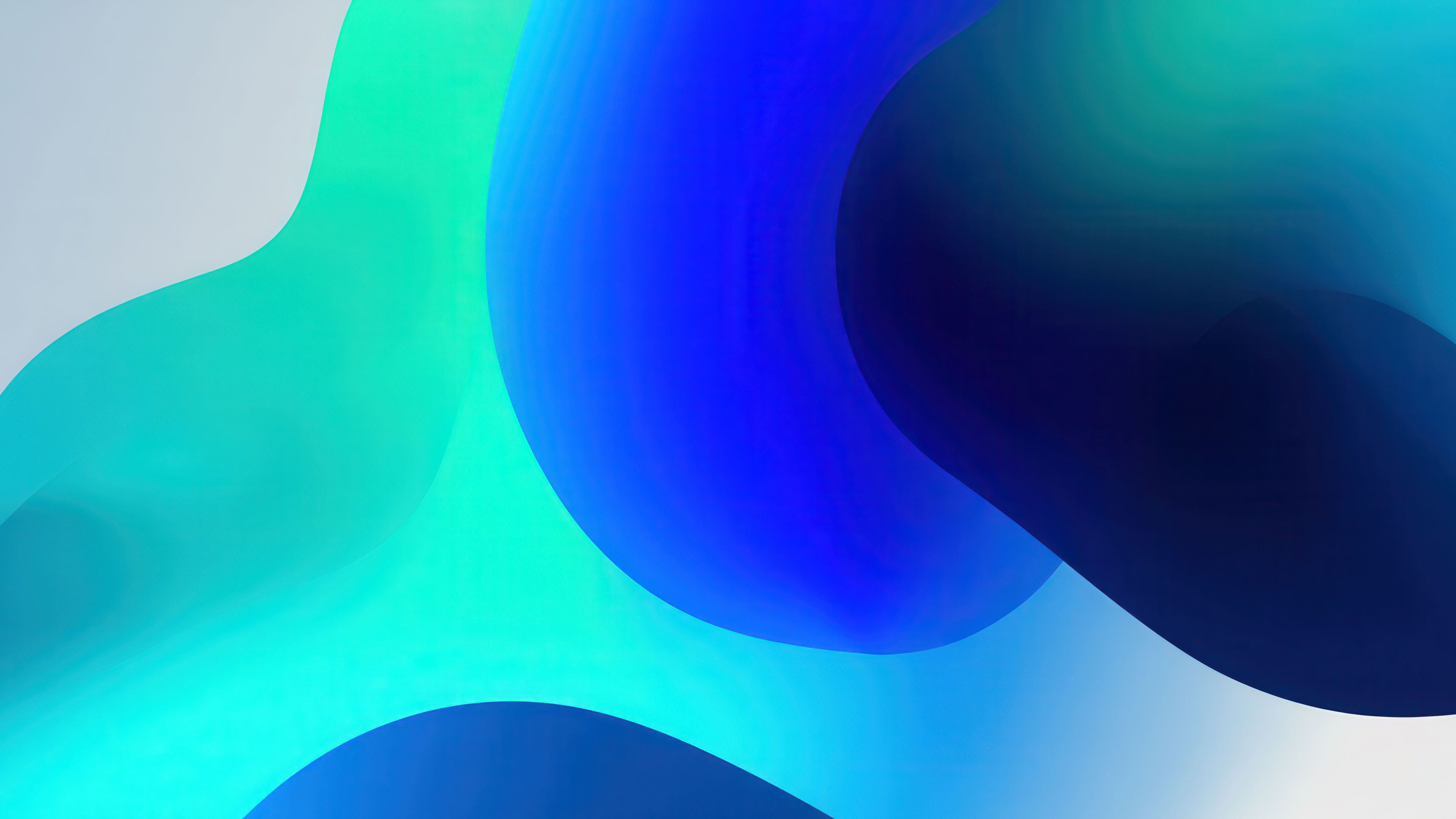 Liquid Teal Blue Gradient Flow