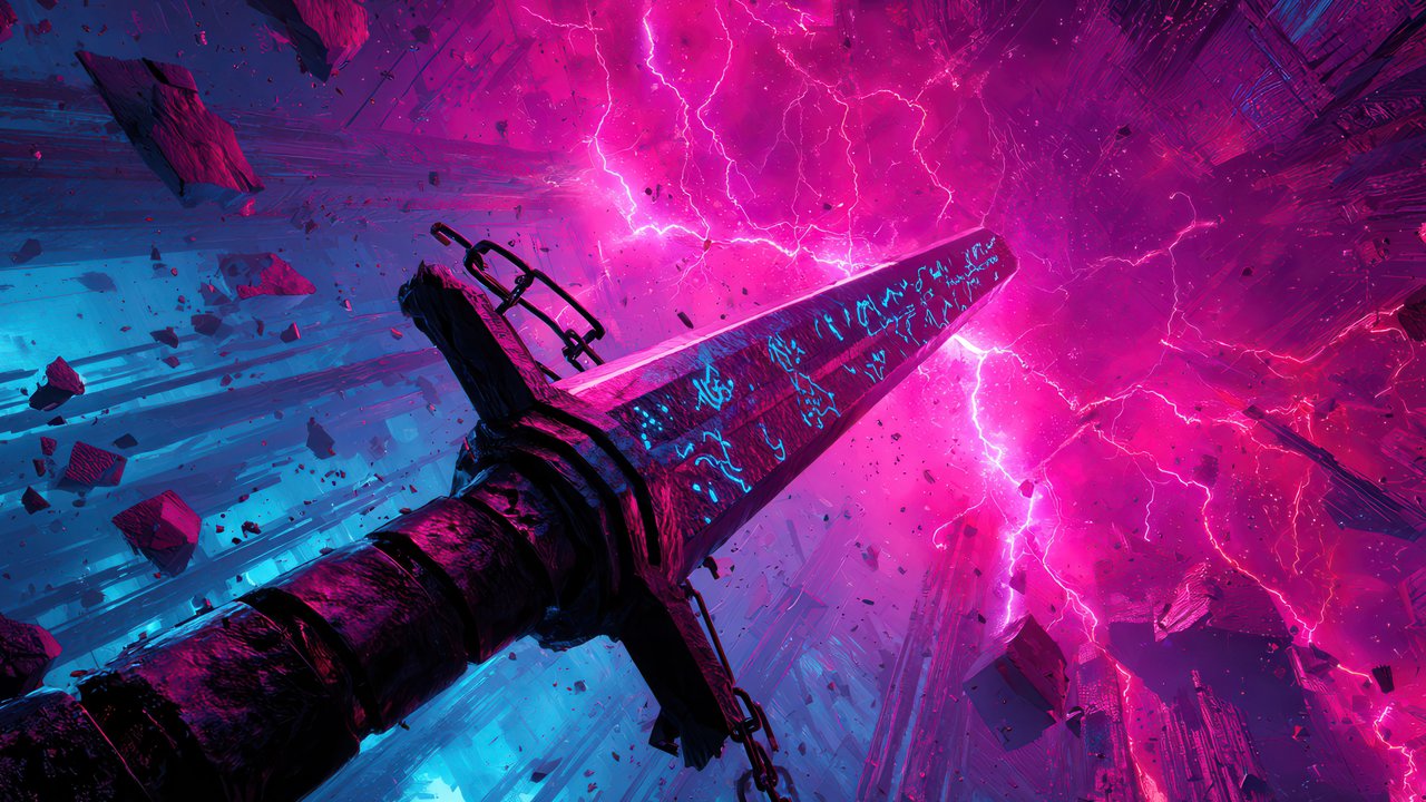 Electric Pink Runic Sword Vortex