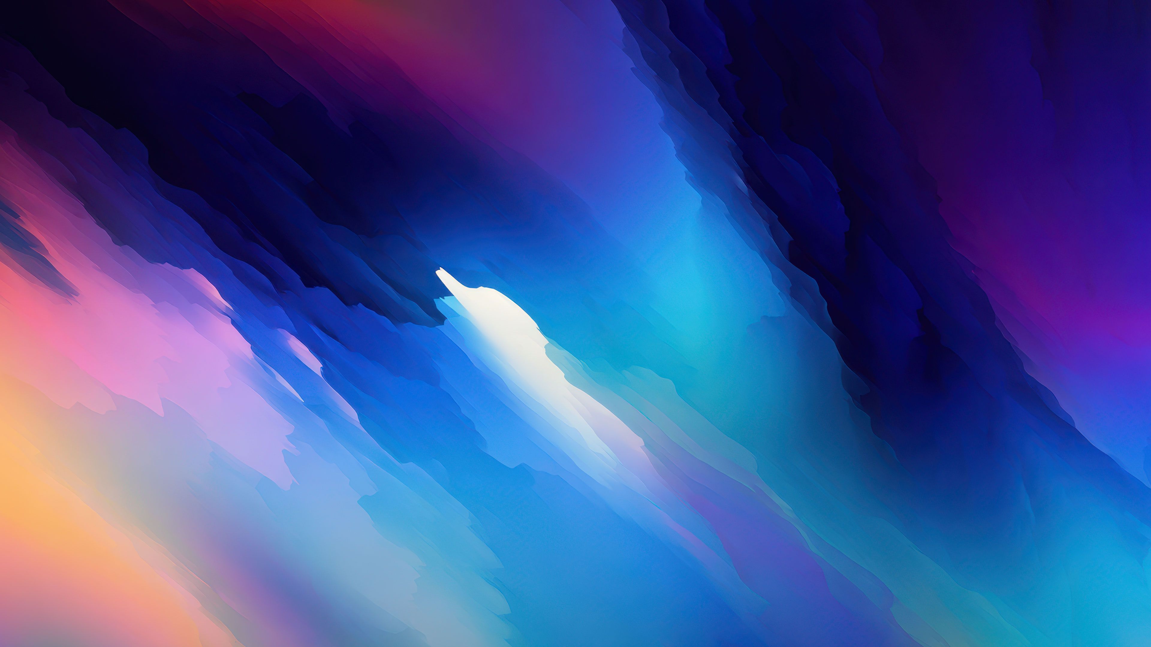 Vibrant Abstract Color Shift Layers Art