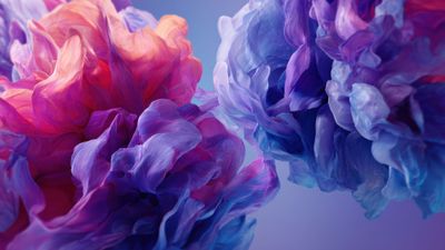 Ethereal Abstract Fabric Swirls Pink Purple Blue