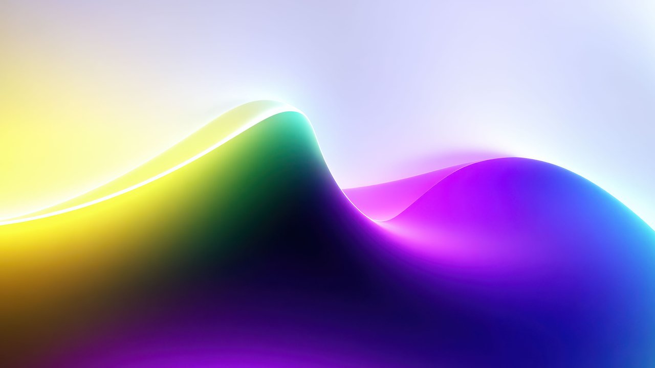Fluid Luminescent Color Spectrum Abstract