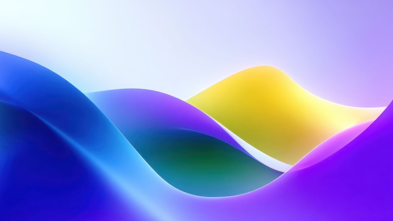 Vibrant Colorful Abstract Flowing Wave Art