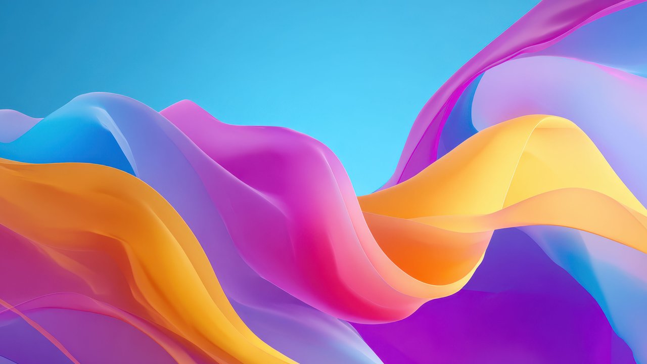 Vibran Colorful Fluid Abstract Waves